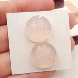 Rose Quartz Cabochons High Polished Gemstone for Earring Making