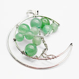 Tree of Life Pendant Silver Wire Wrap 7 Chakras Crystal Healing
