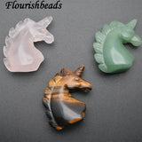 Natural Stones Unicorn Horse Stone Decor