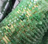 Green Strawberry Quartz Cube Beads for Bracelet Making
