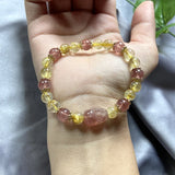Strawberry Crystal Pixiu Bracelet for HealthWealth