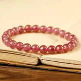 Sweet Strawberry Crystal Beads Bracelet - Romantic Fine Jewelry Gift