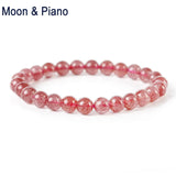 Sweet Strawberry Crystal Beads Bracelet - Romantic Fine Jewelry Gift
