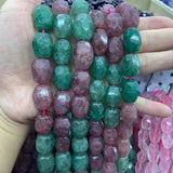 Strawberry Quartz Beads 15'' Faceted Irregular DIY Beads Jewelry Making