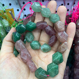 Strawberry Quartz Beads 15'' Faceted Irregular DIY Loose Beads