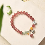 925 Silver Heart Blessing Bag Charms Bracelet