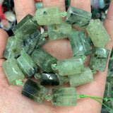 Strawberry Quartz Prehnite Stone Beads 15'' Faceted DIY Loose Beads