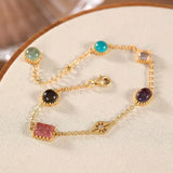 Strawberry Quartz Amazonite Goddess Bracelet
