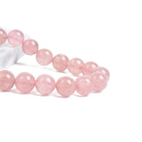 Strawberry Quartz Beads Bracelet 4-12 MM Pink Crystal Bracelet