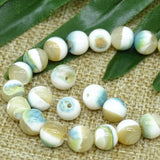 Natural Stripes Chinese Shell Beads For Jewelry Making DIY Charm Bracelet