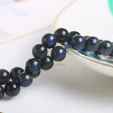 Natural Light Gray Moonstone Beads Round Labradorite Gemstone