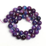 Natural Sugilite Stone Beads Round Spacer Beads for DIY Jewelry Making 6/8/10mm
