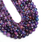 Natural Sugilite Stone Beads Round Spacer Beads for DIY Jewelry Making 6/8/10mm
