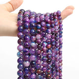 Natural Sugilite Stone Beads Round Spacer Beads for DIY Jewelry Making 6/8/10mm