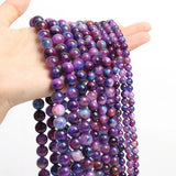 Natural Sugilite Stone Beads Round Spacer Beads for DIY Jewelry Making 6/8/10mm