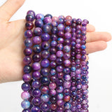 Natural Sugilite Stone Beads Round Spacer Beads for DIY Jewelry Making 6/8/10mm