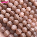 Natural Sun Stone Round Beads 6-14mm DIY Jewelry Accessory