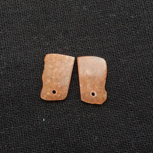 Natural Sunstone Gemstone Women Earrings Beads 15x9x2mm