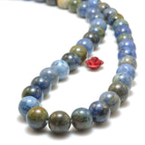 Sunset Dumortierite Smooth Round Beads Gemstones for Jewelry Making