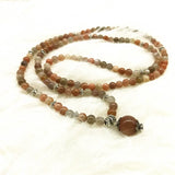 Sunstone 6mm Round Bead Bracelet For Women