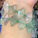 Natural Sunstone Aquamarine Fluorite Stone Beads 15'' DIY Loose Beads