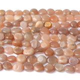 Natural Sunstone Beads Irregular Round Loose Sun Beads for DIY Jewelry