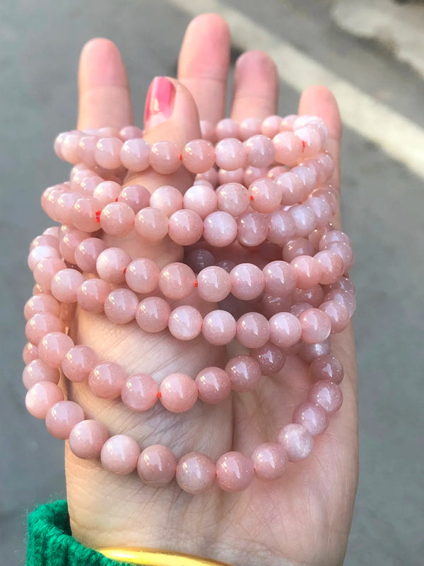Natural Sunstone Bracelet Gemstone Bangle Women Healing Jewelry Real Sun Stone