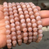 Natural Sunstone Bracelet Gemstone Bangle Women Healing Jewelry Real Sun Stone