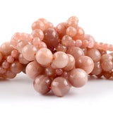 Natural Sunstone Round Gemstone Spacer Bead 6/8/10/12mm