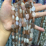 Natural Sunstone Stone Beads 15'' DIY Spacer Loose Beads Jewelry Making