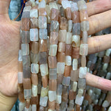Natural Sunstone Stone Beads Rectangle Spacer Beads for Jewelry Making