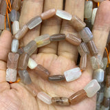 Natural Sunstone Stone Beads Rectangle Spacer Beads for Jewelry Making