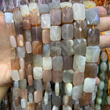 Natural Sunstone Stone Beads Rectangle Spacer Beads for Jewelry Making