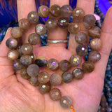 Natural Sunstone Stone Beads 5.5-9.5mm Round DIY Loose Beads
