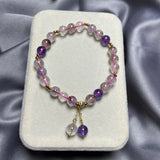 7 Quartz Crystal Bracelet 14k Filled Fine Jewelry Gift