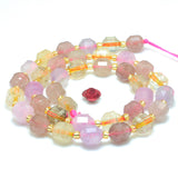 Strawberry Quartz Faceted Point Beads Bracelet