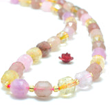 Strawberry Quartz Faceted Point Beads Bracelet