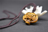 Tiger's Eye Beads Pendant Necklace - Jade Pendant Tiger Necklace Jewelry