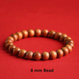 Natural Taishan Old Peach Wood Cinnabar Flower Bracelet Hand String