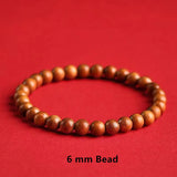 Natural Taishan Old Peach Wood Cinnabar Flower Bracelet Hand String