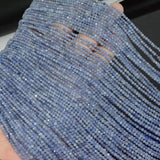 Natural Tanzanite Faceted Round Beads 2.2mm