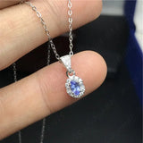 Natural Tanzanite 925 Silver Lady Pendant