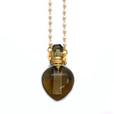 Tea Crystal Perfume Necklace Charm Aromatherapy Bottle Pendant
