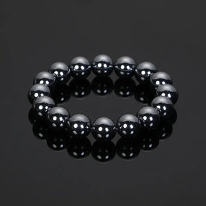 Natural Terahertz Bead Healing Balance Bracelet Pain Relief Men's Gift