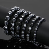 Natural Terahertz Bead Healing Balance Bracelet Pain Relief Men's Gift