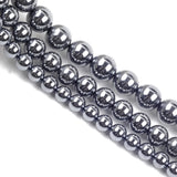Natural Terahertz Round Loose Spacer Beads 4/6/8/10mm