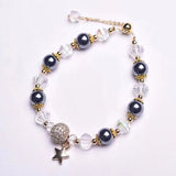 Terahertz Round Rock Crystal 8mm Bracelet