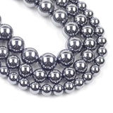 Natural Terahertz Stone Beads Round Spacer 6 8 10mm
