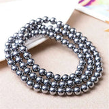 Terahertz Wave 3-Lap Bead Bracelet 6mm AAAAAA