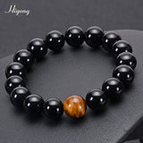 Agates Tiger Eye Bead Stone Bracelet Men's Rope Bracelet